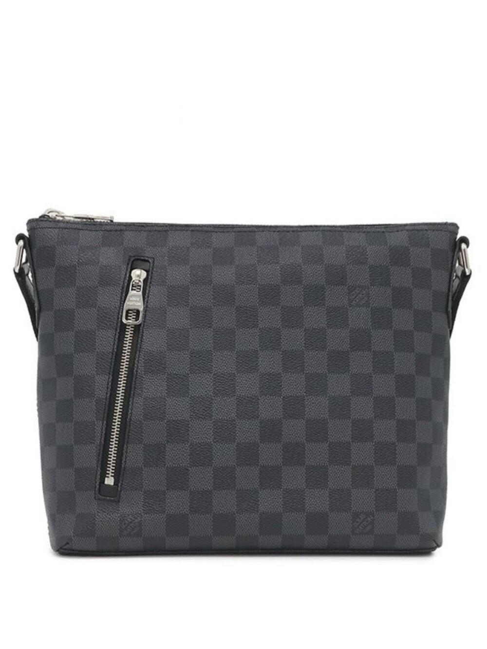 Louis Vuitton Shoulder Bag Mick PM Damier Graphite Canvas Silver Messenger